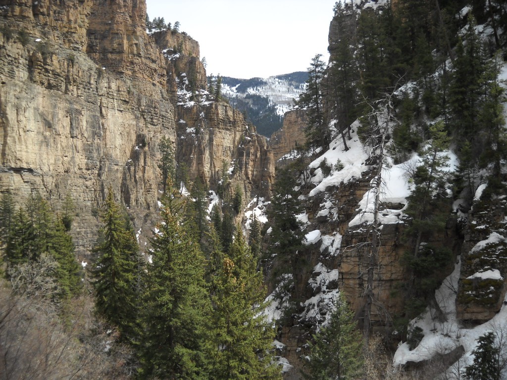 From the trail to Hanging Lake